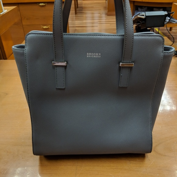Brooks Brothers Handbags - Brooks Brothers Grey Tote Handbag